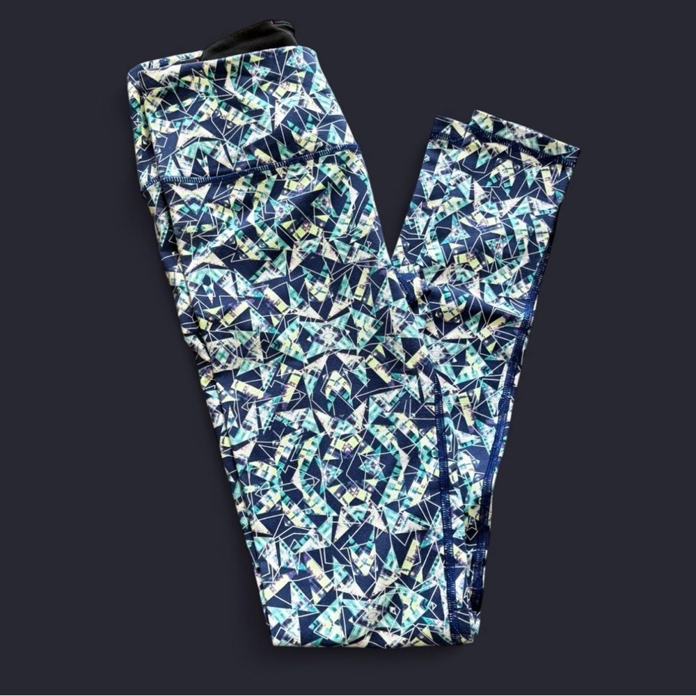Victoria's Secret Blue Geometric Leggings
